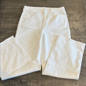 Old Navy White high waist wide leg jeans